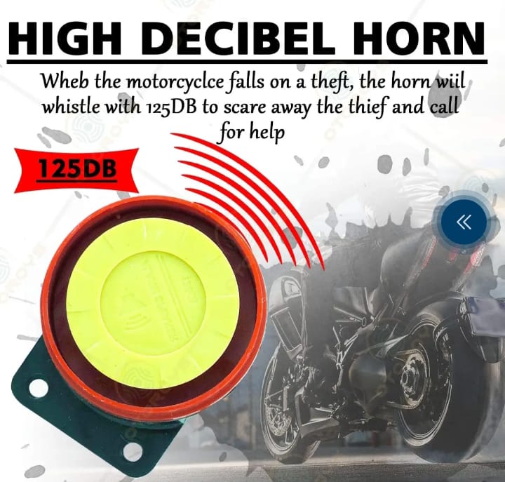 HJG Universal Motorcycle Remote Security Alarm & Self-Start System (For All Bikes / 70cc / CG125)