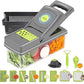 16 in 1 Vegetable Chopper & Slicer with Colander Basket