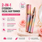 2 in 1 Rechargeable Eyebrow Trimmer – Facial Hair Remover