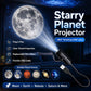 360° Rotating Starry Planet Projector USB Lamp – 6 Planetary Modes & Replaceable Film Slides